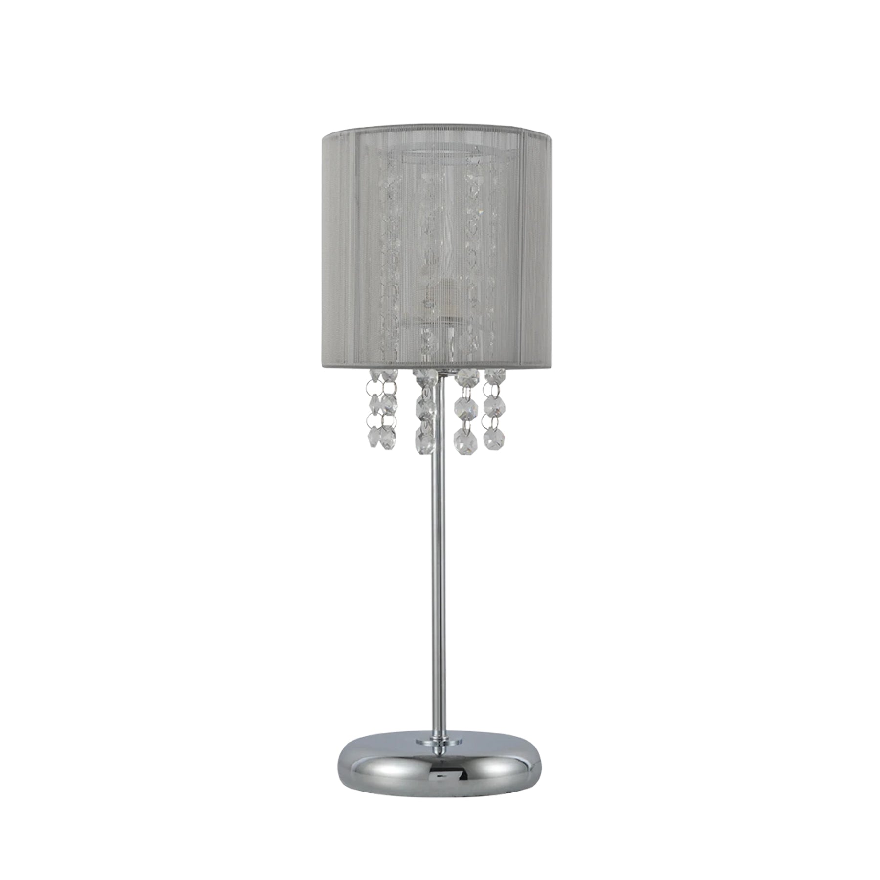 Table Lamp with Acrylic Drops - Grey