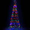 12 ft 3.6m 400 LED Solar Christmas Tree Xmas Tree Decor 8 Light Modes - Multi Colour