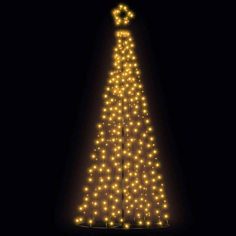 12 ft 3.6m 400 LED Solar Christmas Tree Xmas Tree Decorations 8 Light Modes - Warm White