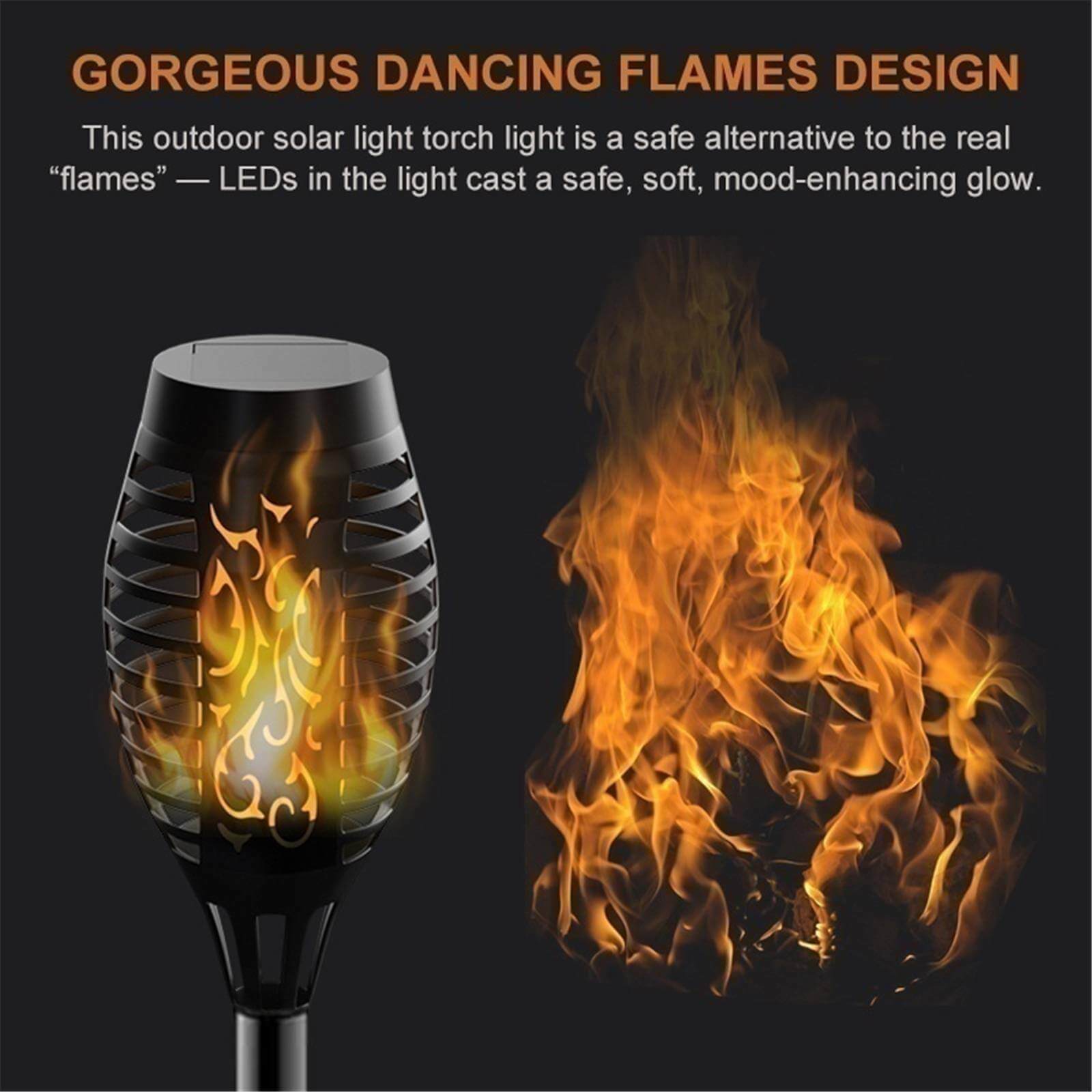 GALACTIC NIGHT™ - Solar LED Flame Garden Lights