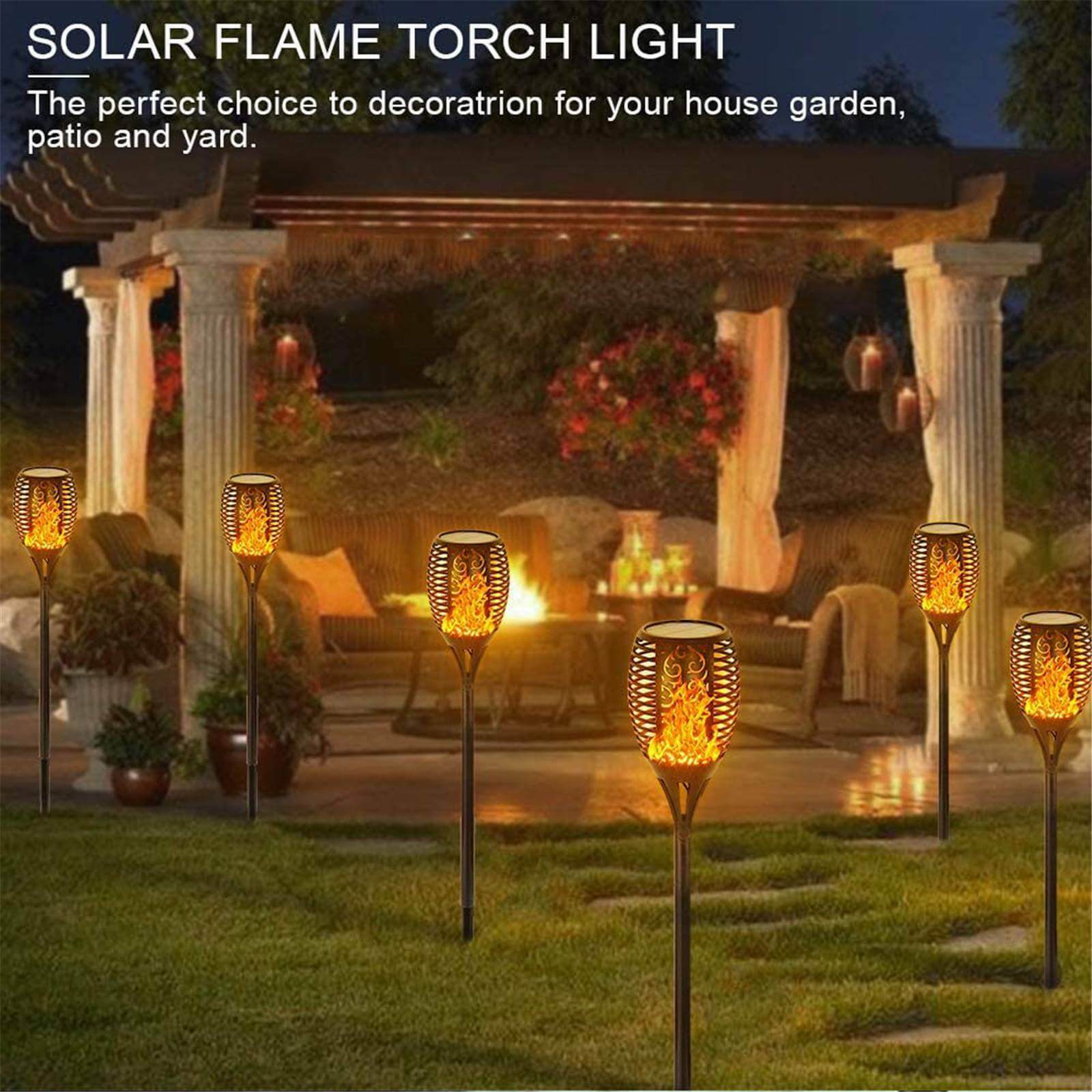 GALACTIC NIGHT™ - Solar LED Flame Garden Lights