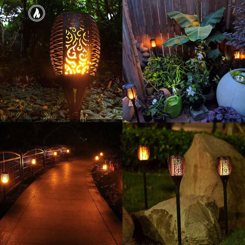 GALACTIC NIGHT™ - Solar LED Flame Garden Lights